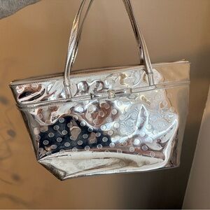 Kate Spade Metallic Silver Tote